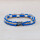 EM Keramik-Halsband - blau apfelsine mittel bis 45 cm