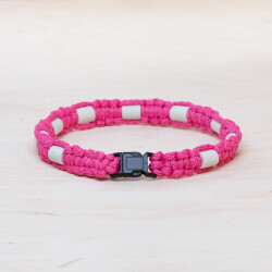 EM Keramik-Halsband - pink schwarz klein bis 35 cm