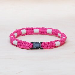 EM Keramik-Halsband - pink braun groß bis 65 cm