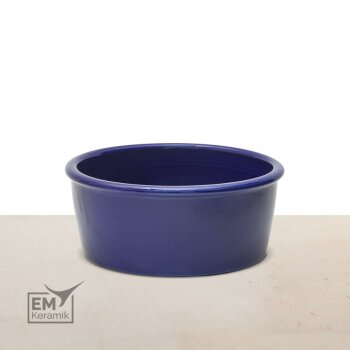 EM Keramik Hundenapf ca. 22  cm Durchmesser Blau *B-Ware