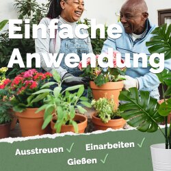 Bio-Dünger-Flocken für Zierpflanzen